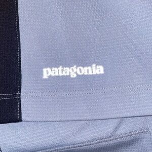 Patagonia 2 Tone Front Zip Short Sleeve Shirt with collar